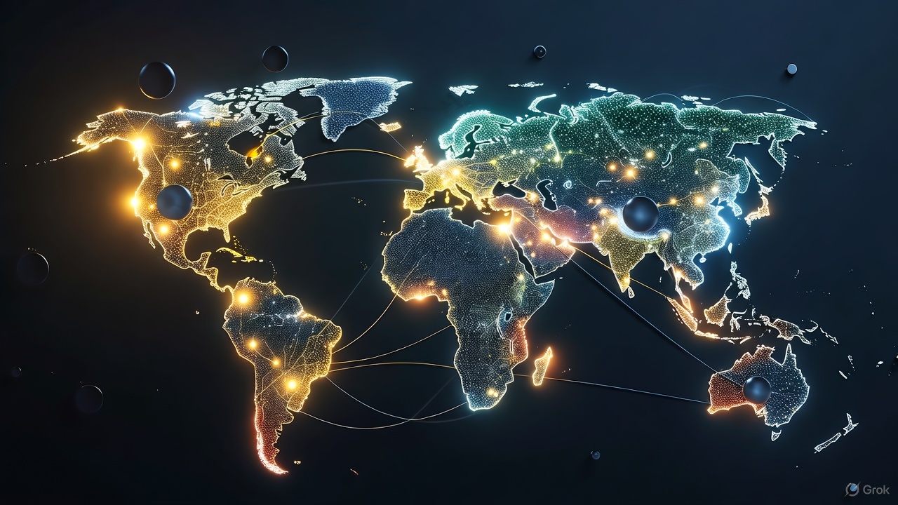 Global network visualization