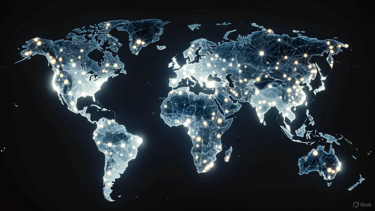 Global network visualization
